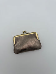 Clip wallet - Metallic gold