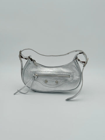 Torino shoulder bag - Metallic silver