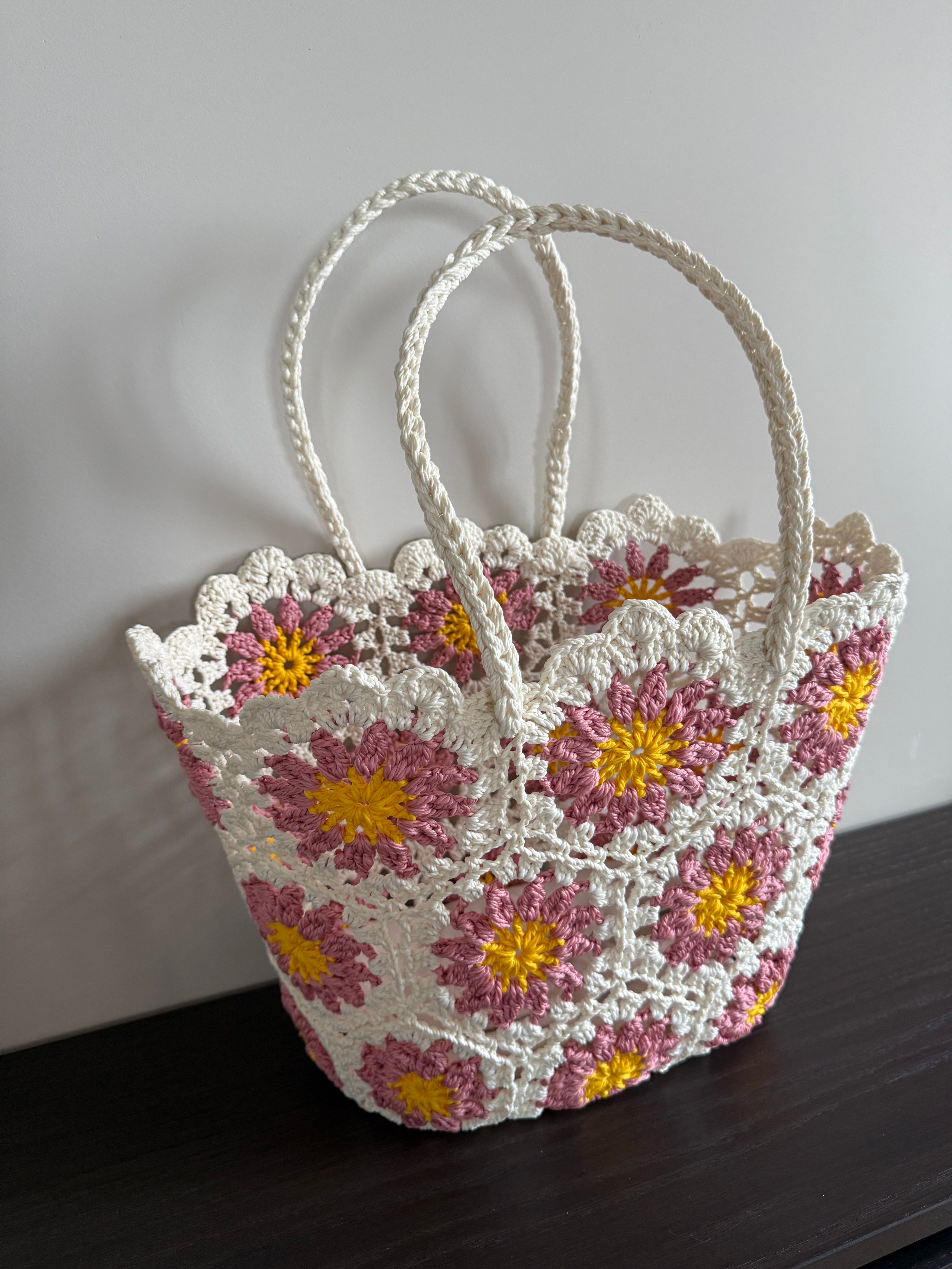 Strandtas Bloemen Roze