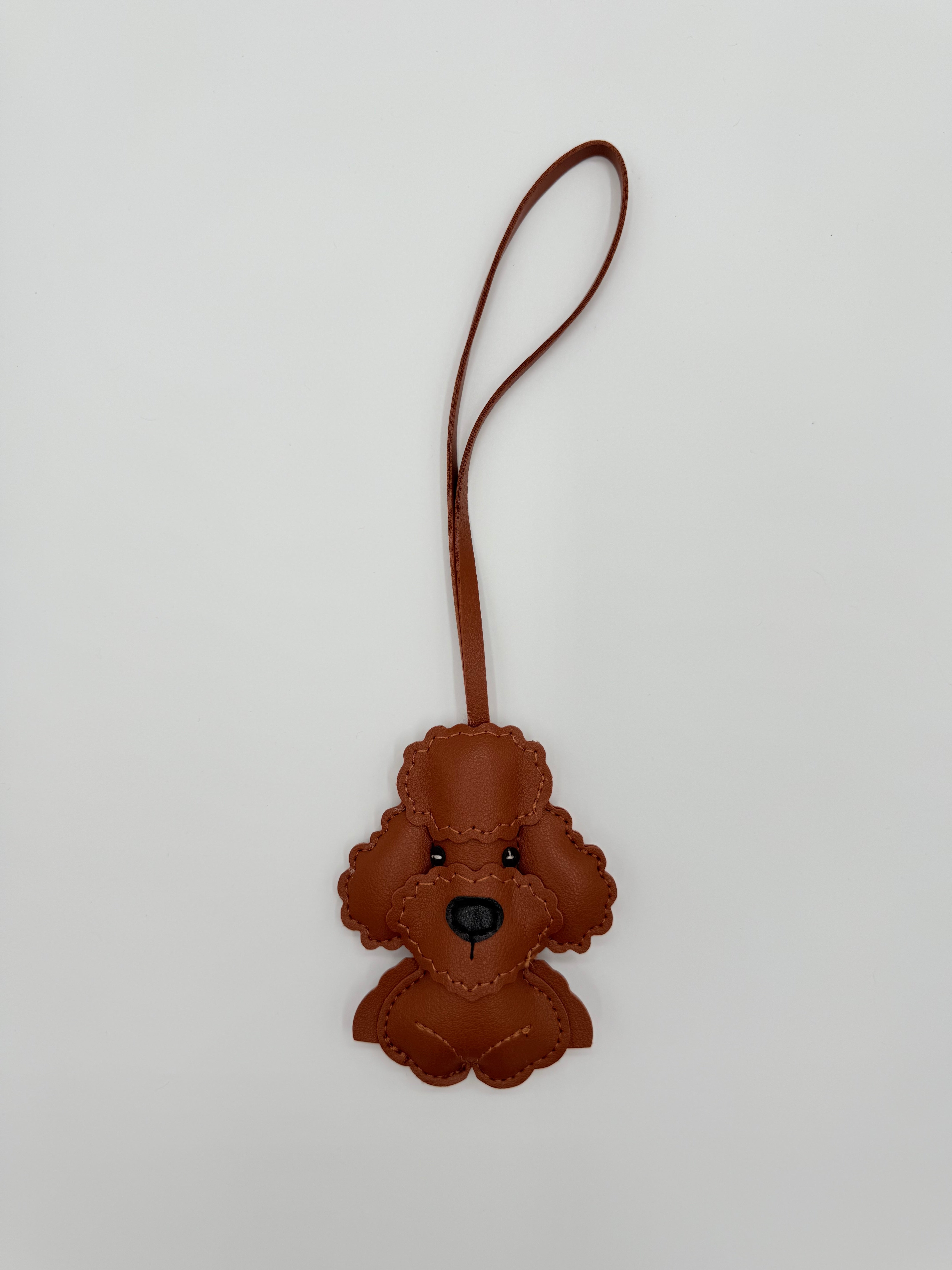 Bag charm Poodle Charlie - Brown