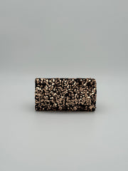 Sequin evening clutch - Champagne