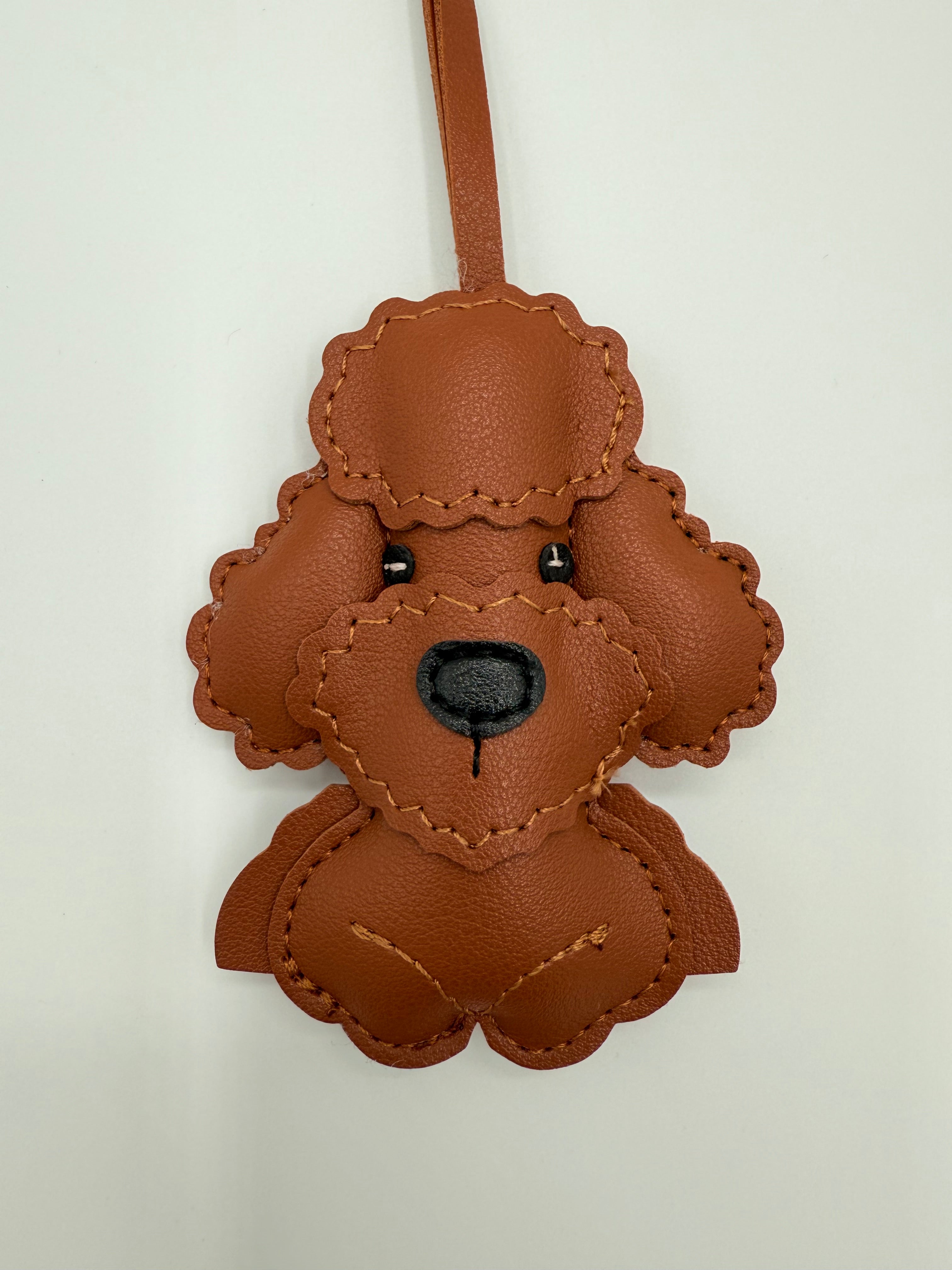 Bag charm Poodle Charlie - Brown
