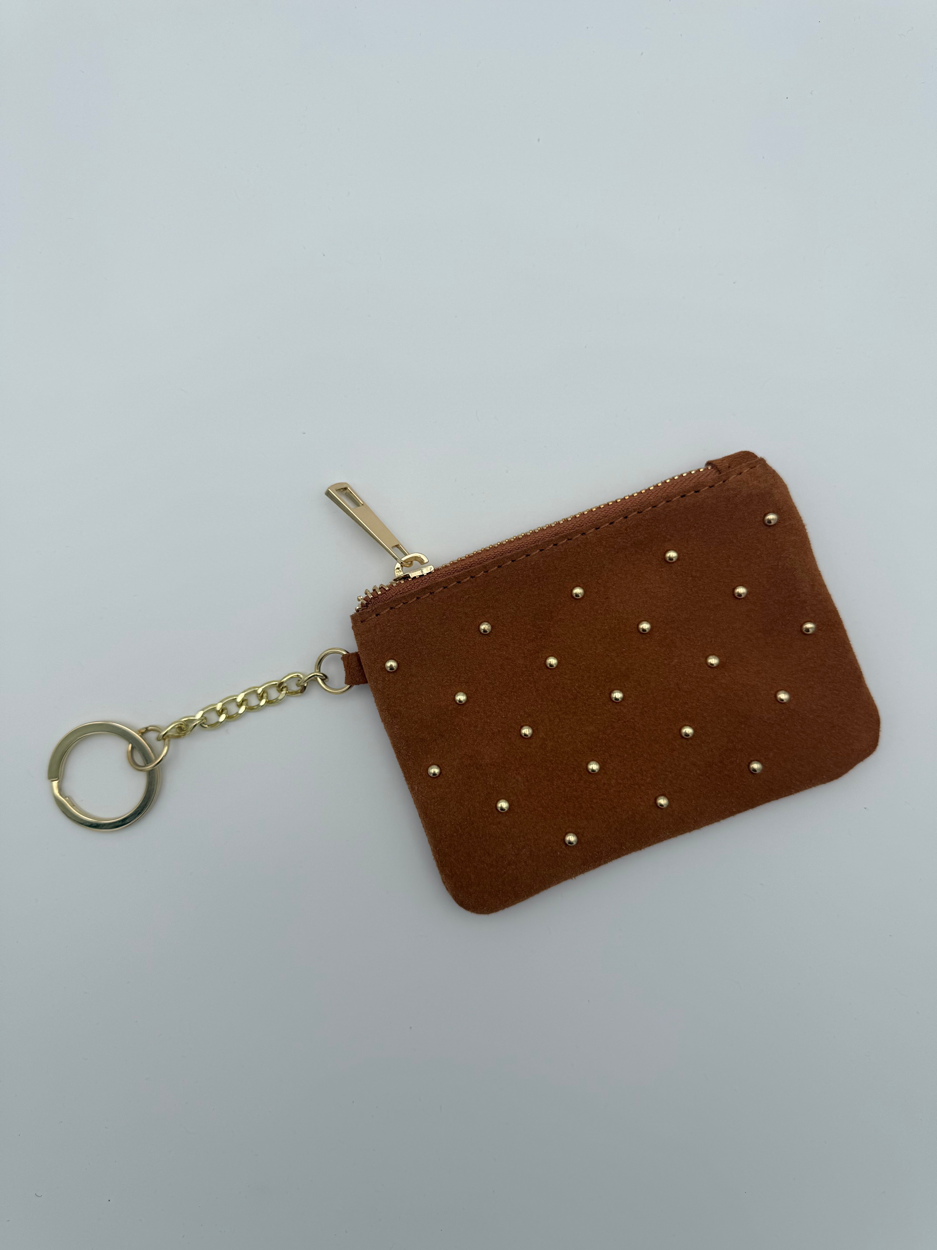 Leather suede case - Brown wallet