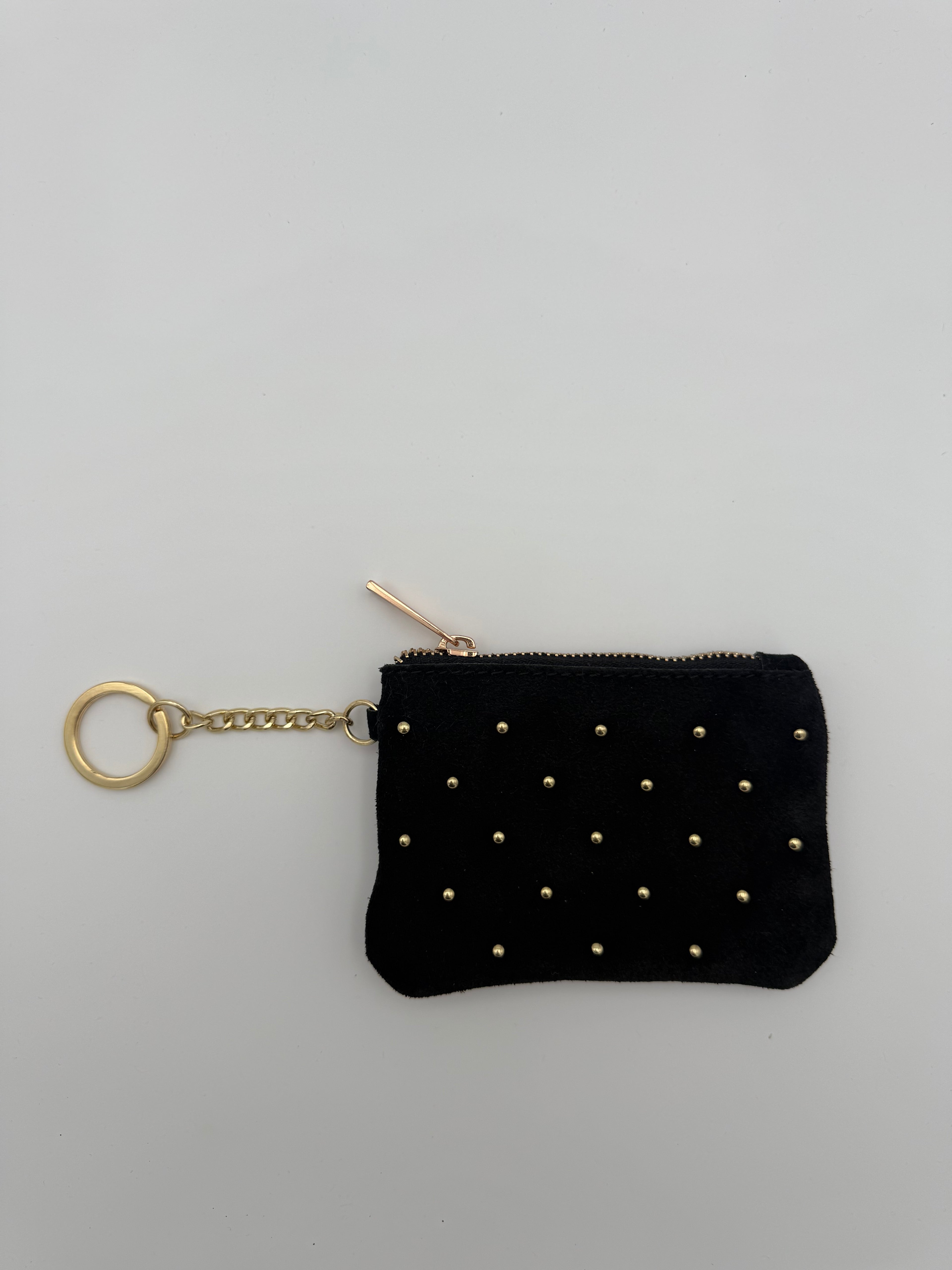 Leather suede case - Wallet black