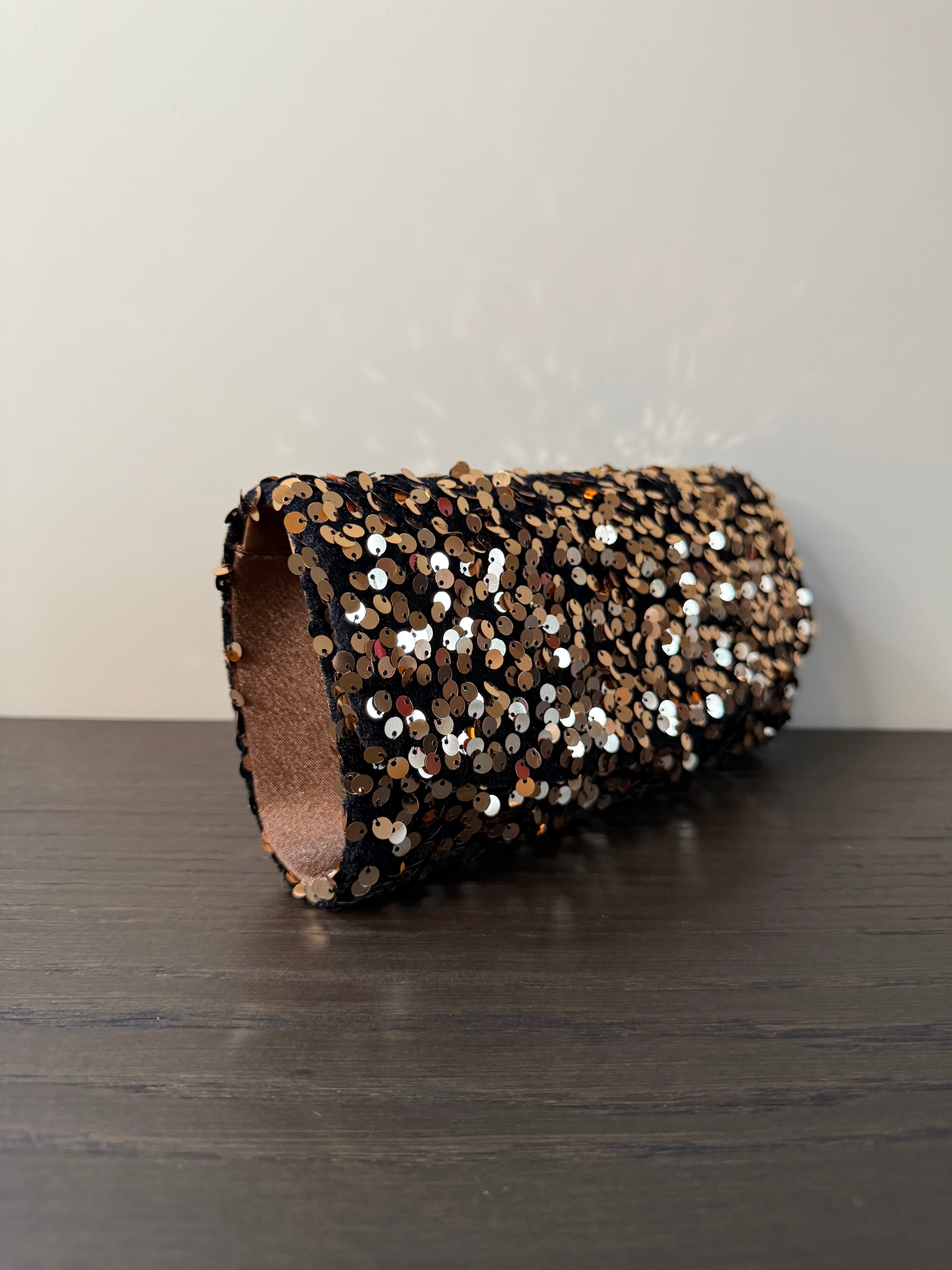 Avondtasje Pailletten Champagne