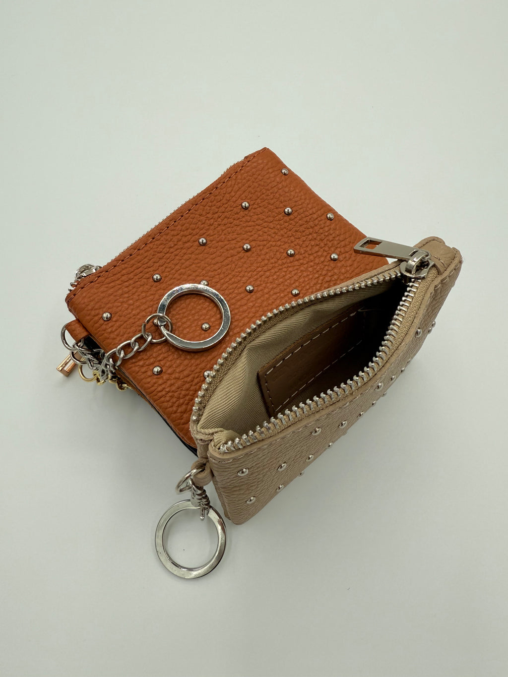 Lederen etui - Portemonnee bruin