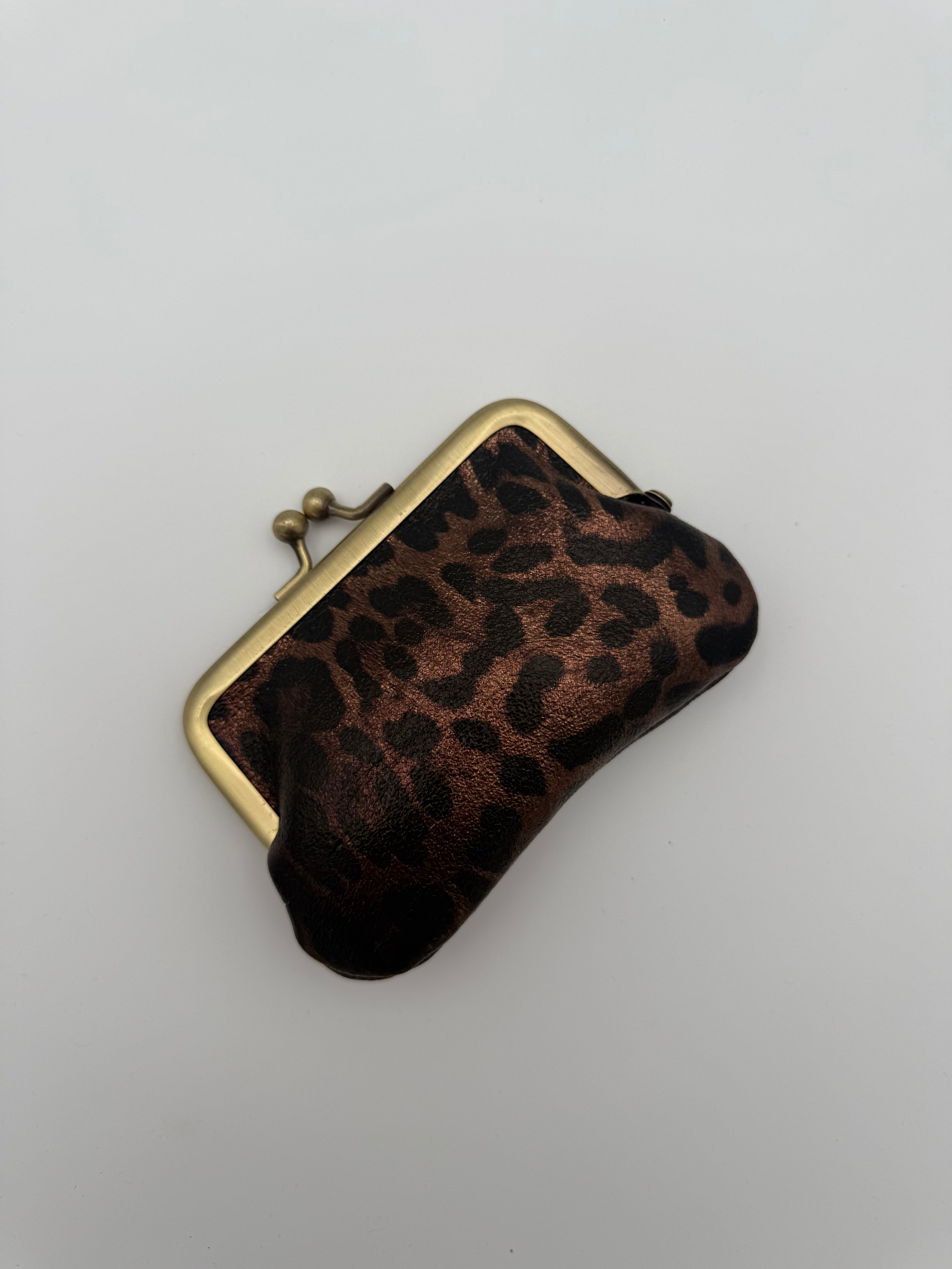 Clip wallet - Metallic gold