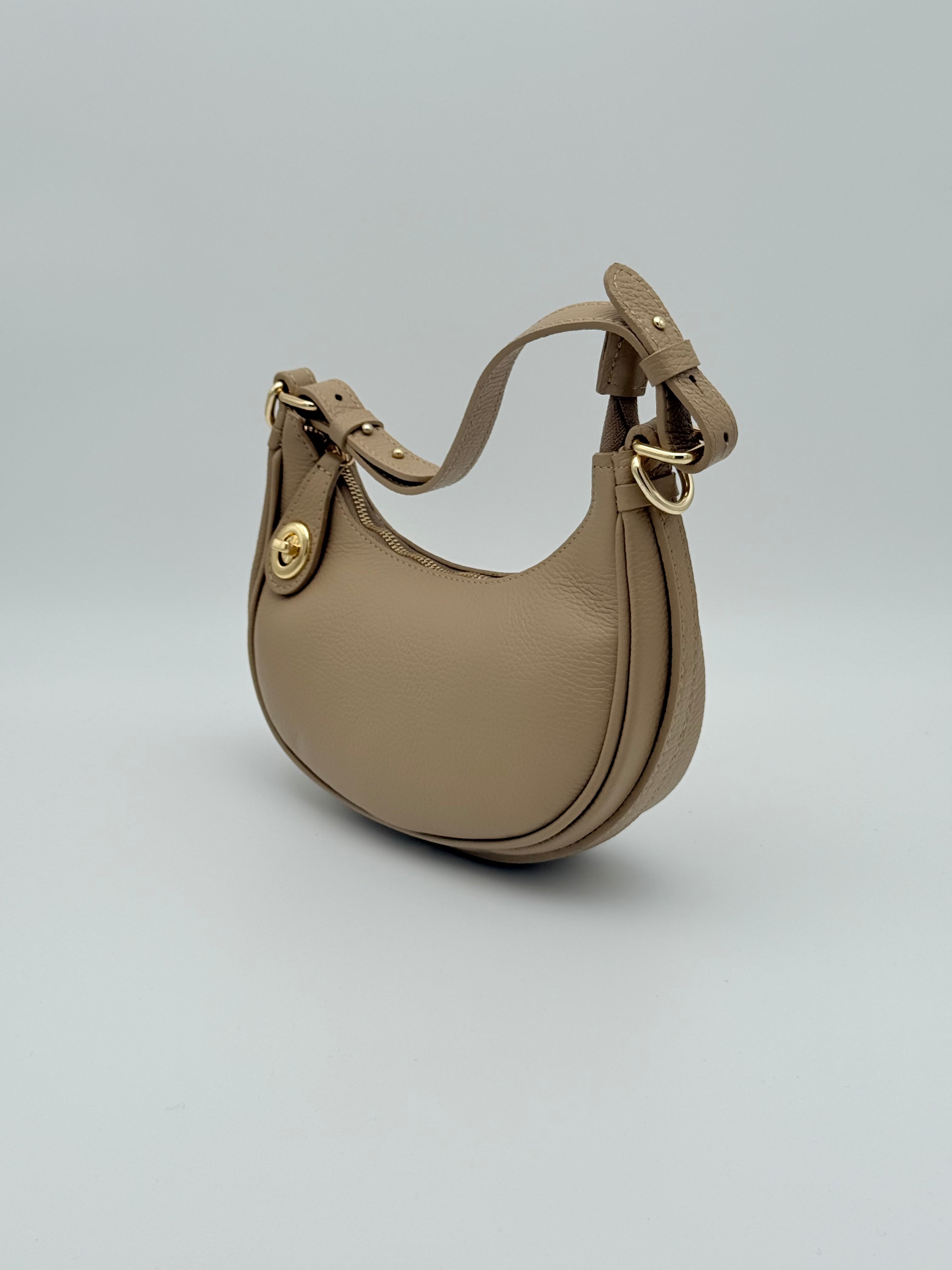 Siena schoudertas - Donkerbeige