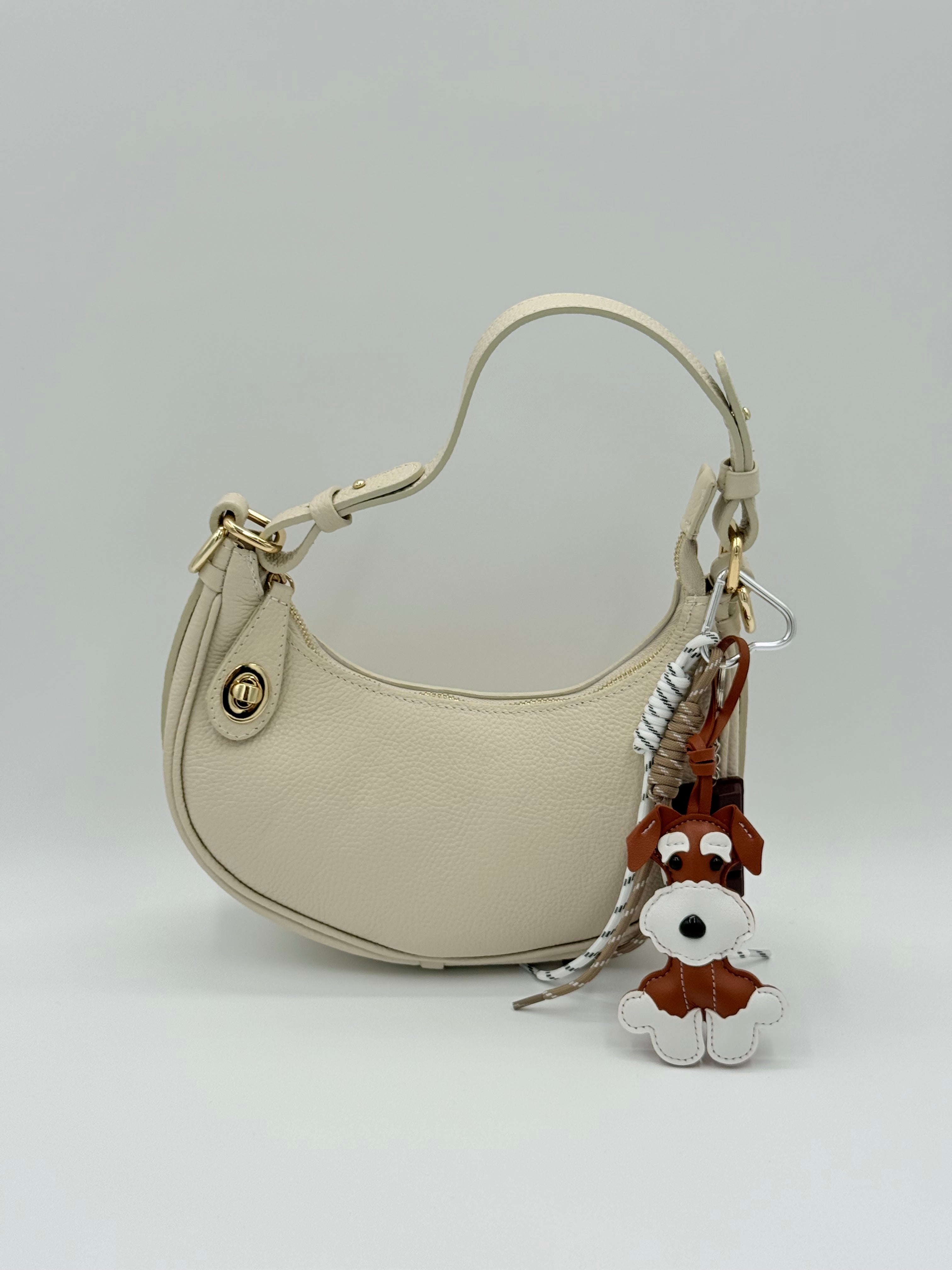 Bag charm Schnautzer Milo - Brown